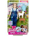 Barbie Karriärdocka – Bondgårdsveterinär med interaktivt lamm och tillbehör