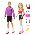 Barbie og Ken i rulleskøjte outfits - 2 dukker og 6 tilbehør