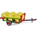 Bruder rundballevagn med 3 rundbollar - 02204