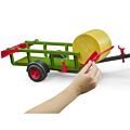 Bruder rundballevagn med 3 rundbollar - 02204