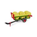 Bruder rundballevagn med 3 rundbollar - 02204