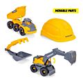 Dickie Toys Volvo anläggningslekset med hjälm – 4 delar