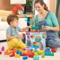 Fisher Price First Builders - Mega Bloks byggklossar för de minsta - 60 delar - blå