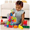 Fisher Price First Builders - Mega Bloks byggklossar för de minsta - 60 delar - blå