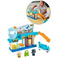 Fisher Price Little People flyplass med fly, 2 figurer og koffert