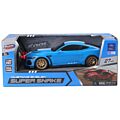 Ford Mustang Shelby Super Snake radiostyrd bil med ljus - blå 20 cm