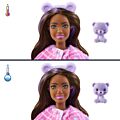 Barbie Cutie Reveal Dreamland fantasy Björn - docka med lila och vit björndräkt och husdjur - 10 överraskningar