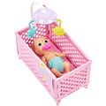 Barbie Skipper barnepige dukke med baby minidukke og babyseng