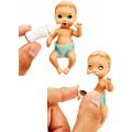 Barbie Skipper barnepige dukke med baby minidukke og babyseng