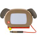 Fisher Price magnetisk tegnebrett med penn - brun hund