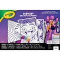 K-Pop Demon Hunters Crayola fuzzy målarset – 4 affischer och 10 tuschpennor