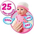 Laura Baby Whoopee babydocka med 25 ljud - 38 cm