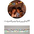 LED-lyslenke – 500 LED i myke fargetoner, 8 lysfunksjoner