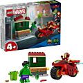 LEGO Super Heroes 76287 Marvel Iron Man med motorsykkel og Hulken