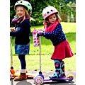 Micro Mini LED Purple sparkcykel med tre hjul - lysande hjul