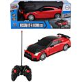 Nissan GT-R radiostyrd bil med ljus - röd 20 cm