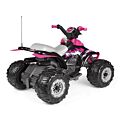 Peg Perego Corral T-Rex 330W - Rosa elektrisk fyrhjuling 12V med 2 hastigheter