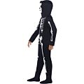 Skjelettkostyme til barn med hette - 10-12 år - 145–158 cm