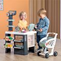 Smoby Smarty Market lekebutikk med handlevogn - 42 deler