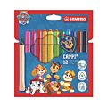 STABILO Cappi PAW Patrol färgpennor med Chase-hänge – 12 st.