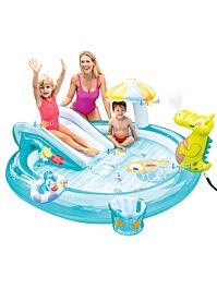 Intex Gator Pool aktivitetscenter - pool med rutsjebane og krokodille ...