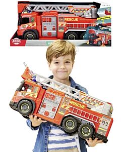 Dickie Toys Volvo FMX Jättebrandbil 57 cm med stege, lampor och vattenspray