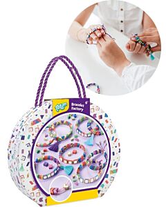 Bracelet Factory armbandsset med 500 pärlor och dekorativa tofsar TT026094