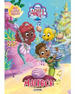 Disney Junior Ariel malebok med klistremerker