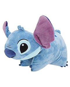 Disney Lilo & Stitch 2-i-1 kosepute formet som et blått Stitch-kosedyr, vist fra siden med store ører og rosa innside.