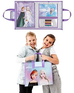 Disney Frozen tegnesett i veske med klistremerker TT681942