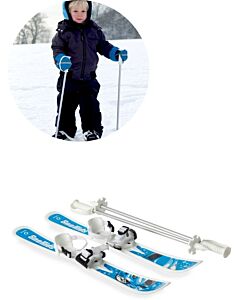 Hamax Sno Kids ski med staver – blå 561001