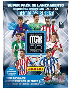 Panini LALIGA Megacracks 2026/27 startpakke med samleperm og 35 fotballkort PAN3903