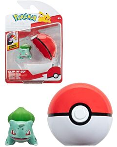 Pokemon Clip n Go figursett - Bulbasaur och Poke Ball PKW3634