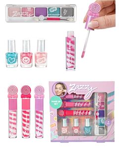 Zazzy sminkesett med neglelakk og lipgloss – 7 deler 45114A