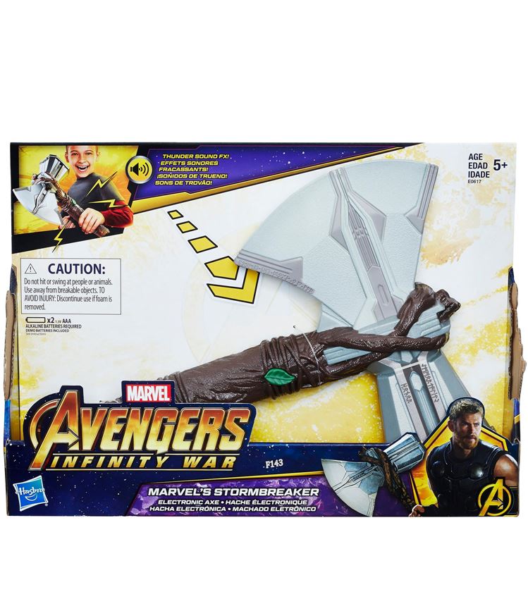 Elevator Gå ned Formindske Avengers Infinity War Thor Marvel's Stormbreaker - elektronisk økse med  lydeffekter E0617