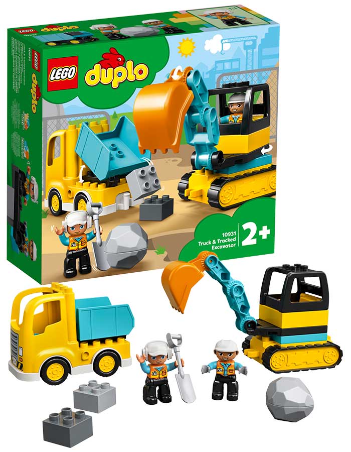 voldgrav vagt leksikon LEGO DUPLO Town 10931 Lastbil og gravemaskine med larvefødder