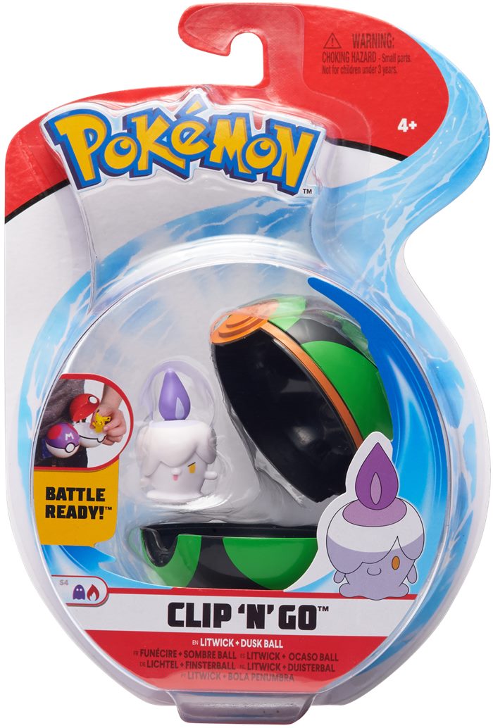 Details about   POKEMON Clip 'N' Go LITWICK DUSKBALL New in Package 