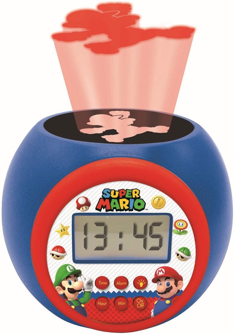 Lexibook Super Mario vækkeur med lysprojektor - timer slår af efter 5, 15 eller 30 minutter RL9777NI