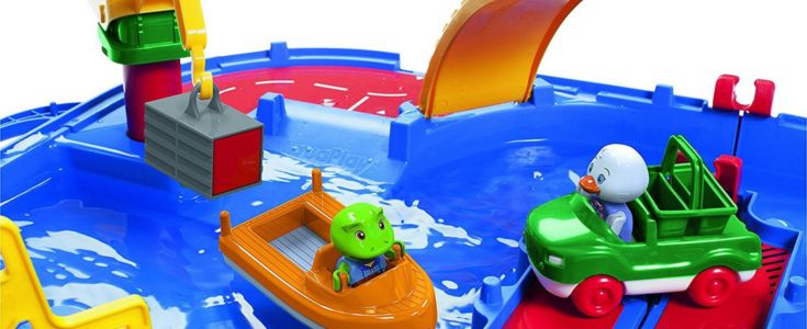Bygg ut din AquaPlay med båter, sluser, broer og kraner