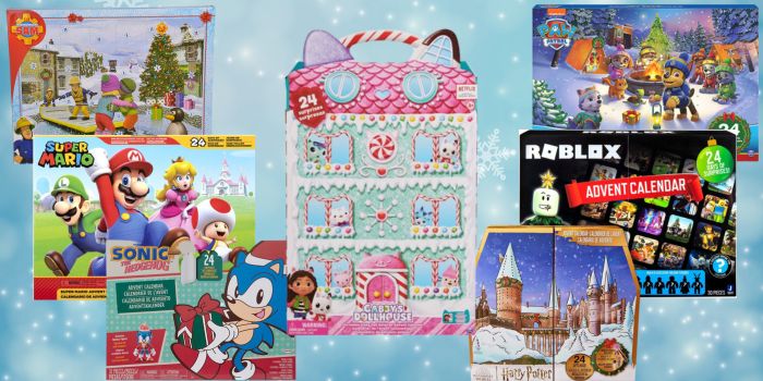 Kjøp julekalender med figurer - Sonic, Paw Patrol, Roblox, Gabbys dukkehus