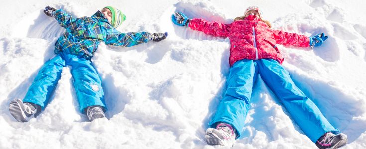 La barna leke i snøen i vinterferien