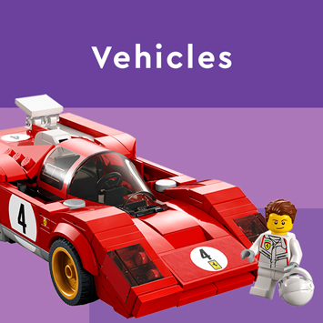 Leksaksbilar och fordon frän LEGO