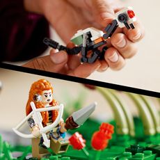 Lego Horizon Forbidden West byggeprosjekt med minifigur