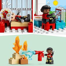 Lego Duplo brannstasjon med autentiske detaljer og tilbehør