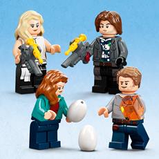 Lego®-byggesett med 4 minifigurer - Owen, Claire, Delacourt og Santos