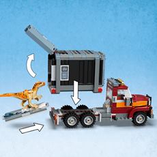 Lastebil med byggbare deler og plass til 2 Atrociraptorer (1 følger med)