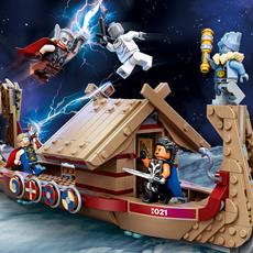 LEGO MArvel lekesett med vikingskip og 5 minifigurer fra filmen