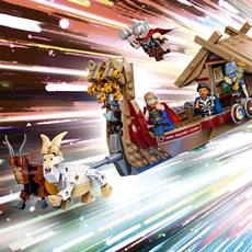 LEGO Marvel Geitebukkbåt med de legendariske geitene til Thor