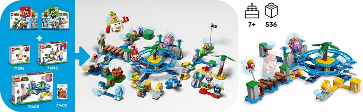 LEGO® Super Mario™ Big Urchin Beach Ride Expansion Set - 536 pieces