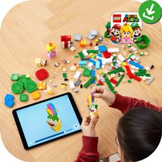 Lego Super Mario 71403 startsett Peach med byggeinstruksjon app